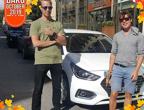 On This Fall Day, Guests From Denmark Visited Us And Chose A 2019 Hyundai Accent Car With Standard Insurance We Were Very Pleased With The Professionalism And High Service Of The Company.