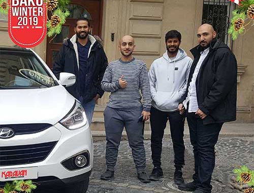 An International Group Of Friends Rented A Reliable Hyundai Ix35 Crossover For Their Vacation In Baku. Our Staff In The Shortest Possible Time Delivered A Clean Car With All The Accompanying Documents Directly To The Hotel Located In The Old Town Of Icheri Sheher.