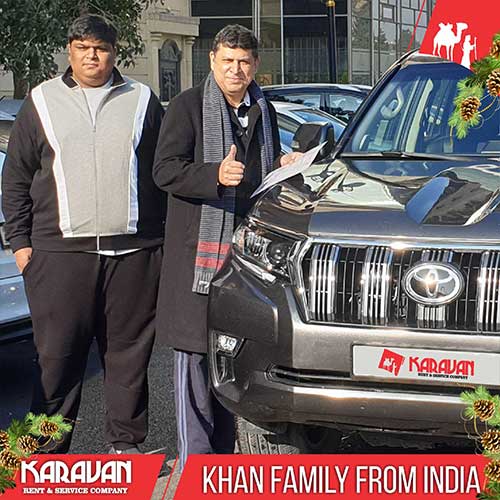 Hindistandan olan Khan ailəsi yeni Toyota Prado icarəyə götürdü