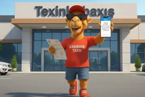 Подтверждение о прохождении техосмотра, Technical Inspection Confirmation, Texniki Baxışdan Keçmə Təsdiqi