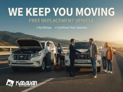 Karavan Rent A Car In Baku &Ouml;lkənin İstənilən N&ouml;qtəsində Təmir Və Ya Pulsuz Dəyişdirmə Zəmanəti Verir