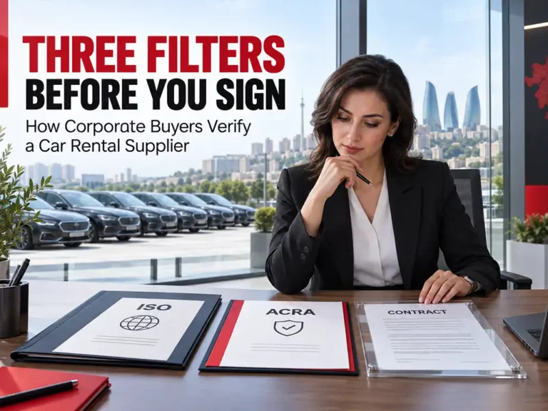 How A Corporate Client Vets A Car Rental Company: Three Filters Before Signing