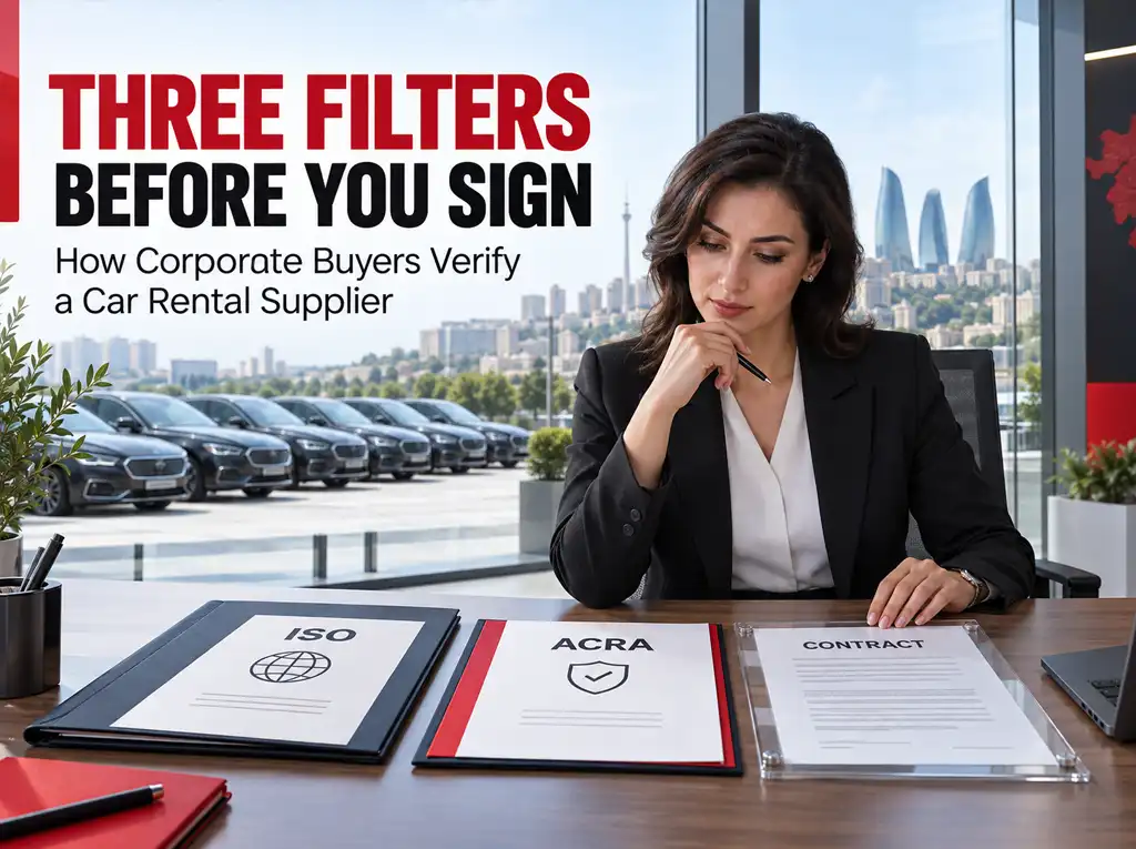 How a Corporate Client Vets a Car Rental Company: Three Filters Before Signing