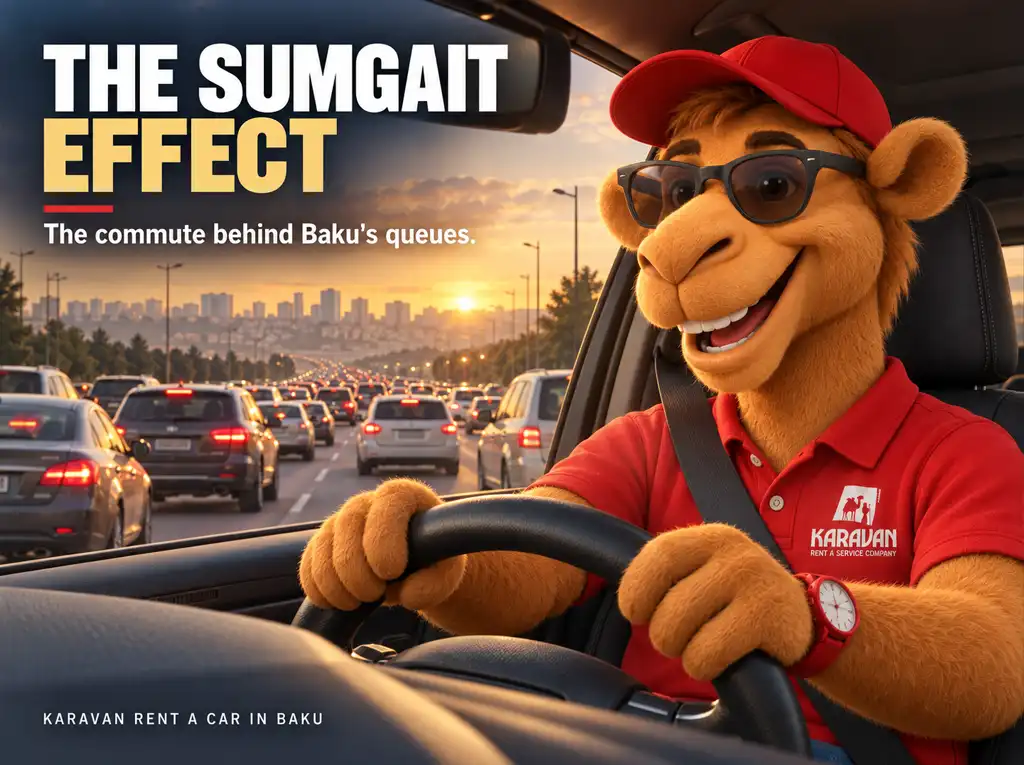 Why Baku gets gridlocked, when rush hour hits, which highways jam every day and how long to the airport. An expert analysis with figures and driving strategies.