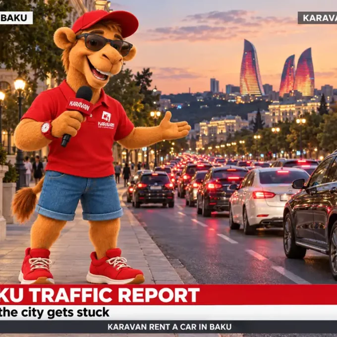 Azerbaijan's Vehicle Fleet Grew 31% In Five Years, And Nearly Half Of Those Cars Drive In Baku. Here's Why The City Stalls, Exactly Where, And How To Plan Your Route Without Losing Time.