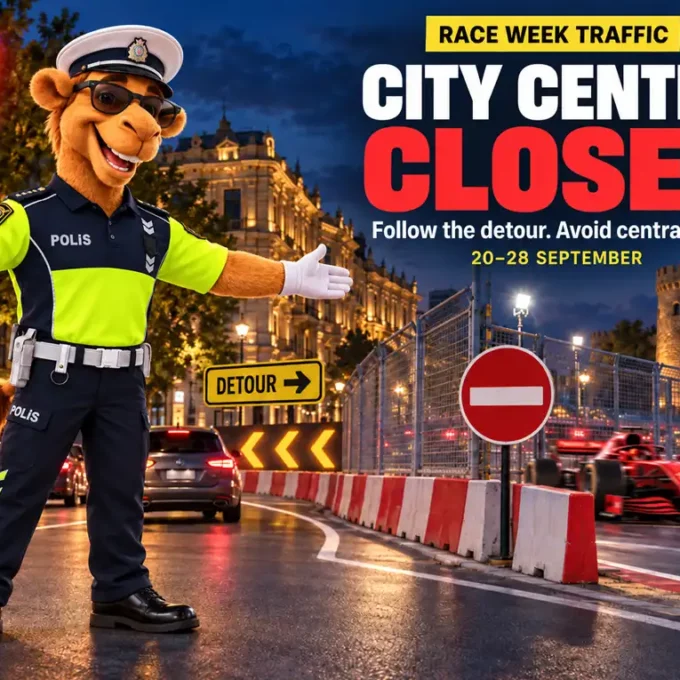 Formula 1 In Baku: Karavan Rent A Car In Baku Warns Car Delivery To The Centre Is Impossible Until 28 September