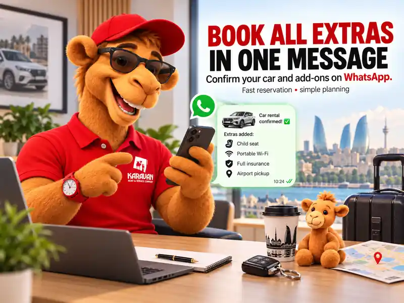 Car Rental Extras in Baku: Child Seats, Roof Boxes, the Winter Package, Strollers, Wheelchairs and 7 More Options from Karavan Rent A Car in Baku