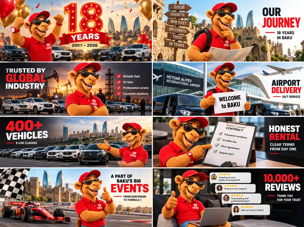 Car Rental in Baku Since 2008 — Karavan, 18 Years
