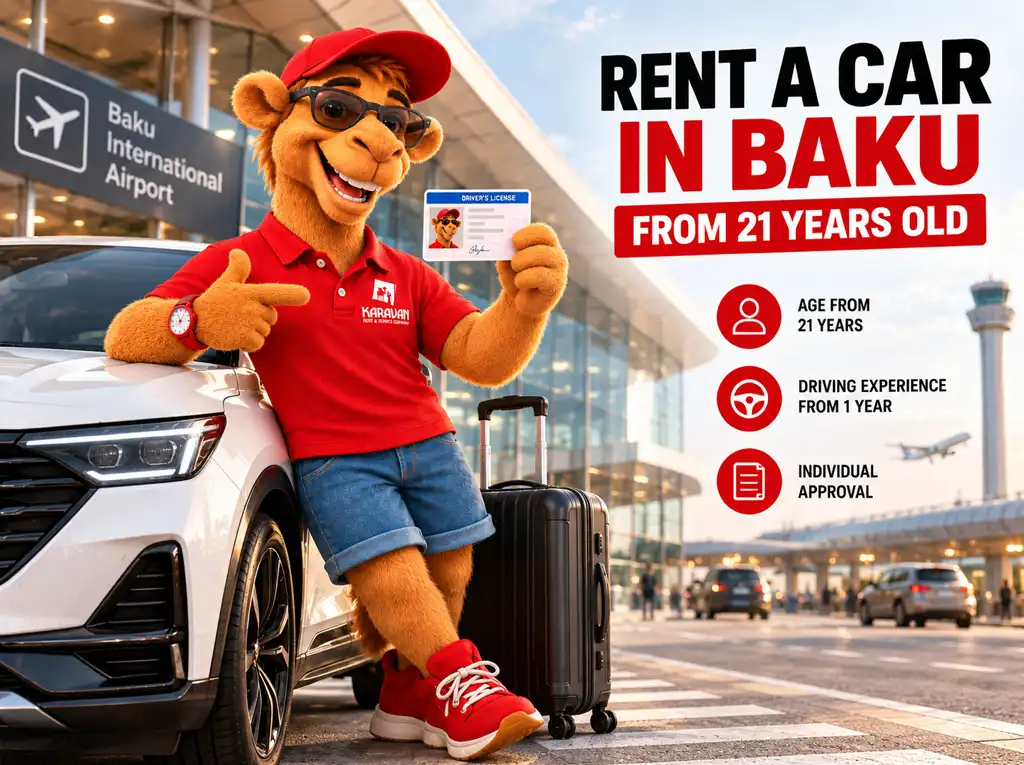 Car Rental in Baku from Age 21, 1 Year Licence &mdash; Karavan