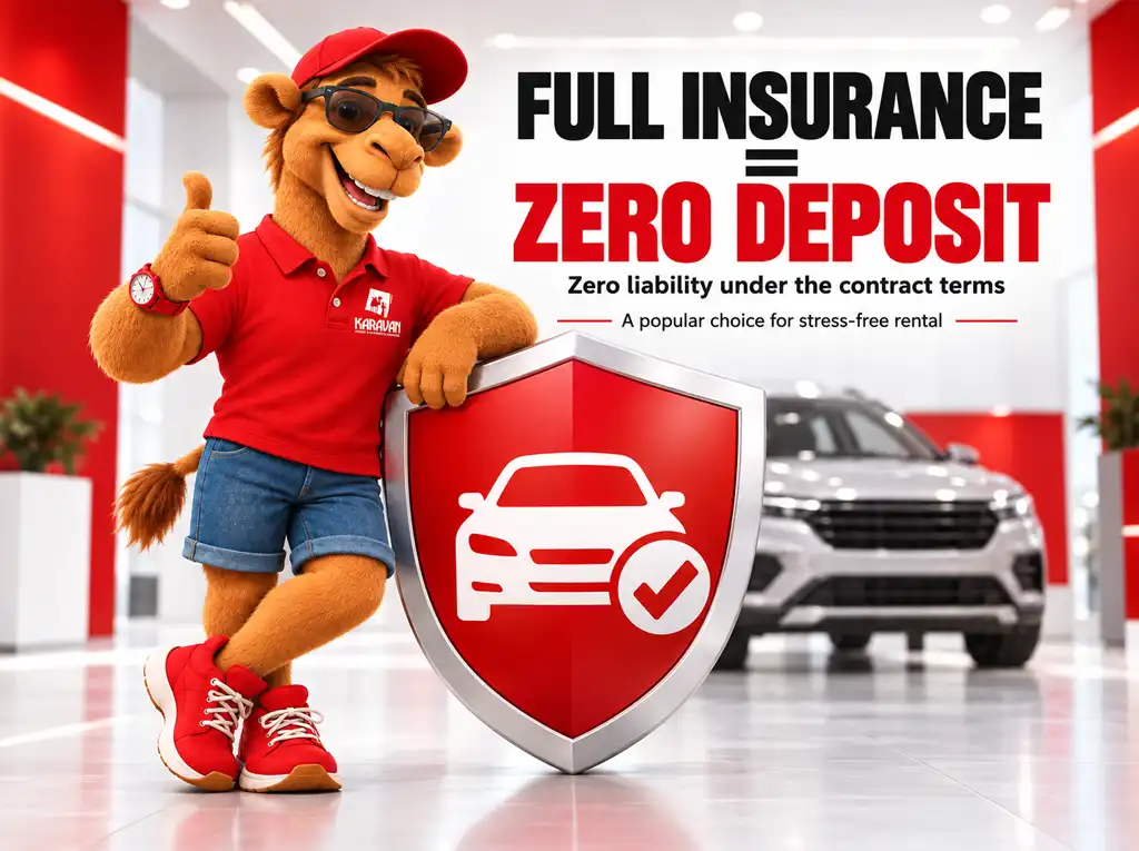 Car rental in Baku with no deposit: choose the no-deposit option on our website or full insurance. How to book a car without a deposit with Karavan.