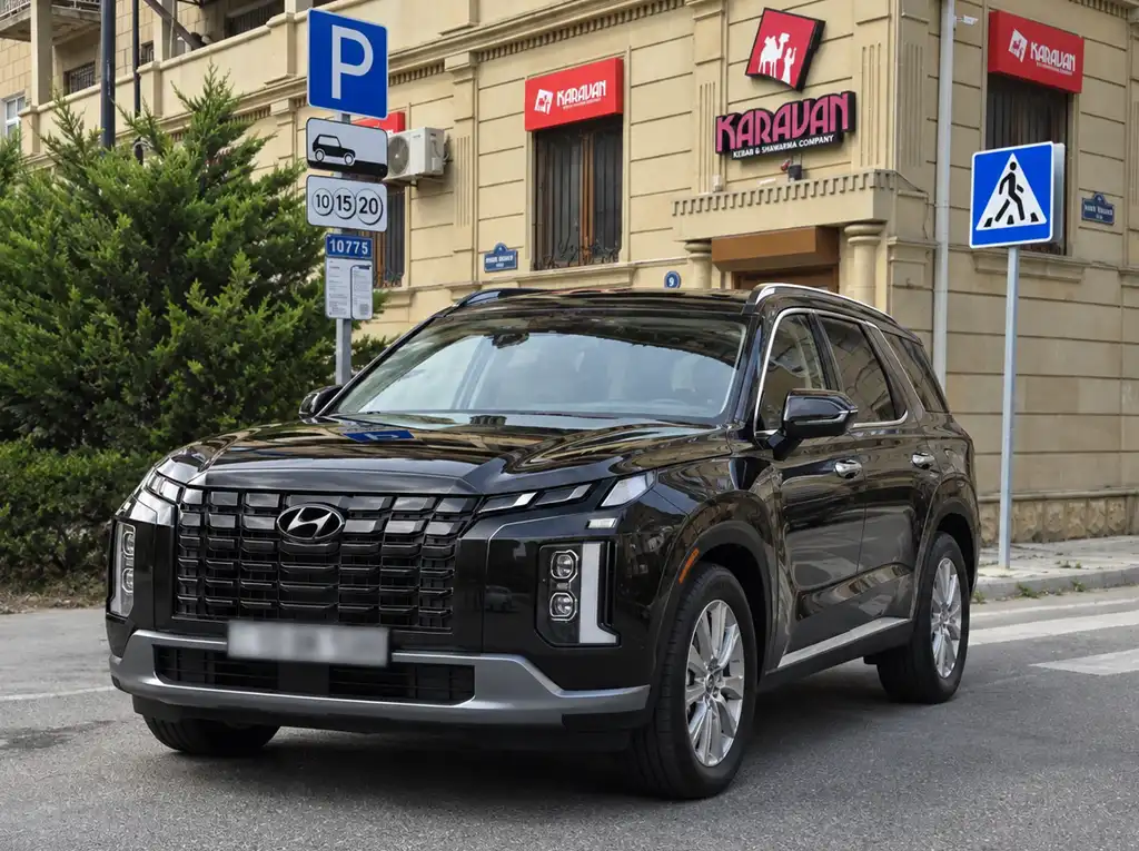 Hyundai car hire in Baku 24/7: Accent, Elantra, Sonata, Creta, Tucson, Santa Fe, Palisade and the Staria minivan. Airport and hotel delivery, no deposit.