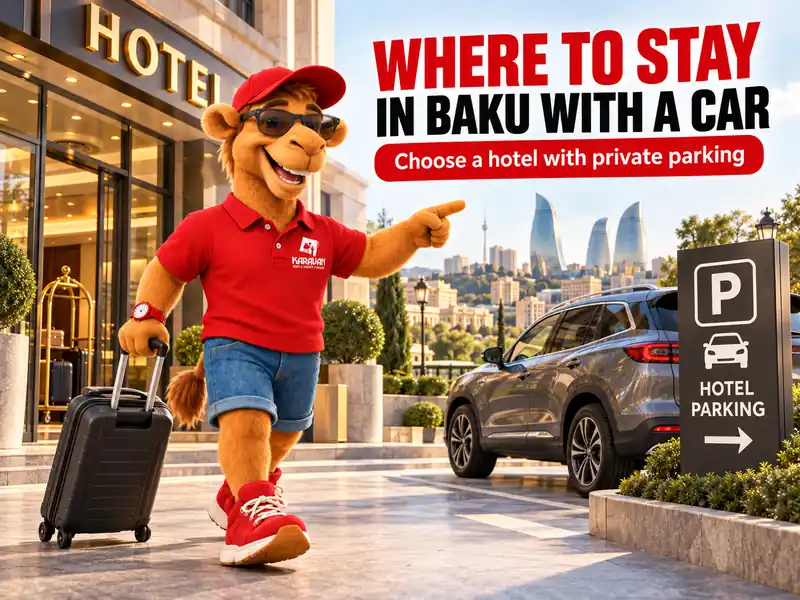 Renting A Car In Baku? Why Not To Stay In Icherisheher, What Parking Costs In The City And Which Area Suits Your Road Trips Best.